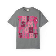 This Is My Fight Shirt print on a Grey women's shirt