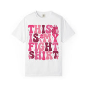 This Is My Fight Shirt print on a White women's shirt